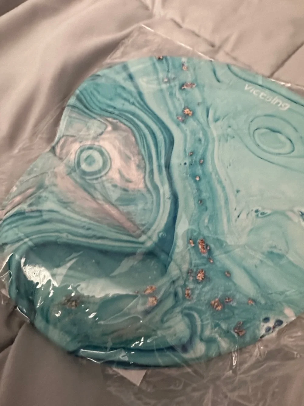 Blue Marble Ergonomic Mouse Pad with Wrist Rest